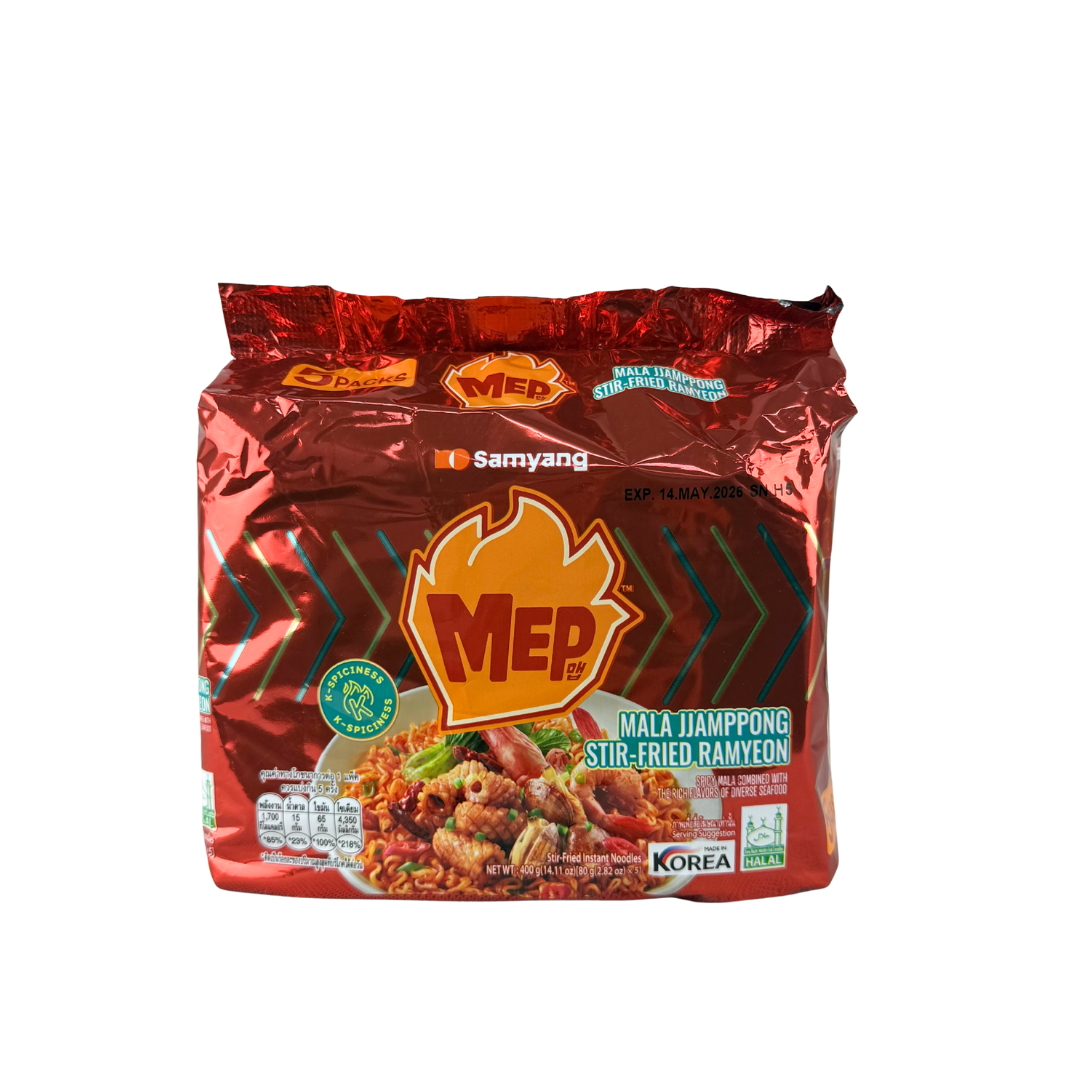 Samyang MEP Mala Jjampong Stir-Fried Ramyeon 5 x 80g Samyang MEP Mala Jjampong Stir-Fried Ramyeon 5 x 80g